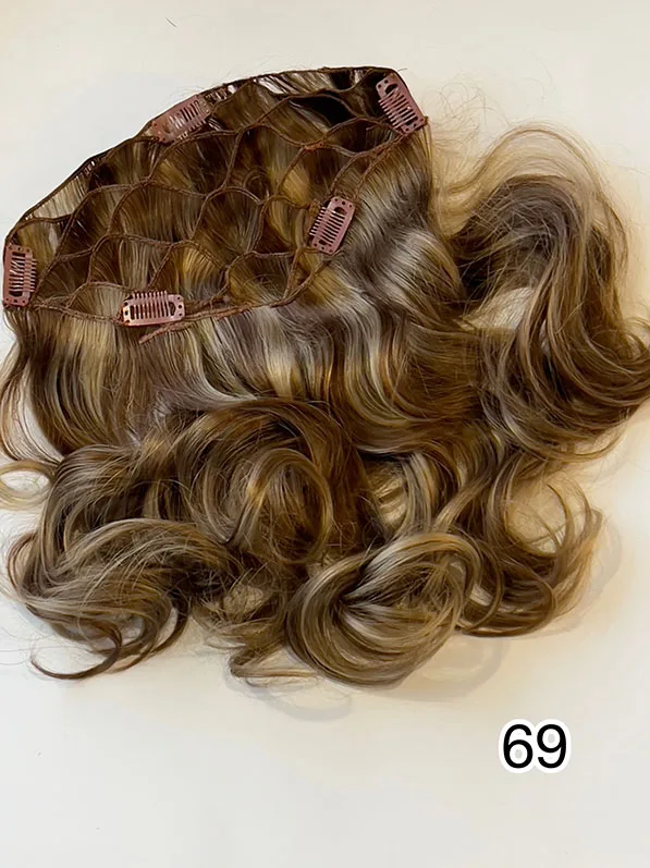 Necla Demirezen Yarımay Çıtçıt Peruk Ombre Çikolata 69 - Görsel 2